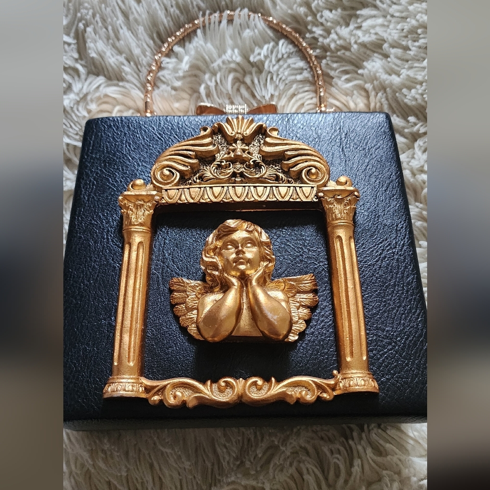 Black and Gold Angel Handbag